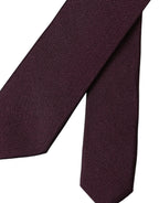Bordeaux Solid 100% Silk Adjustable Men's Tie