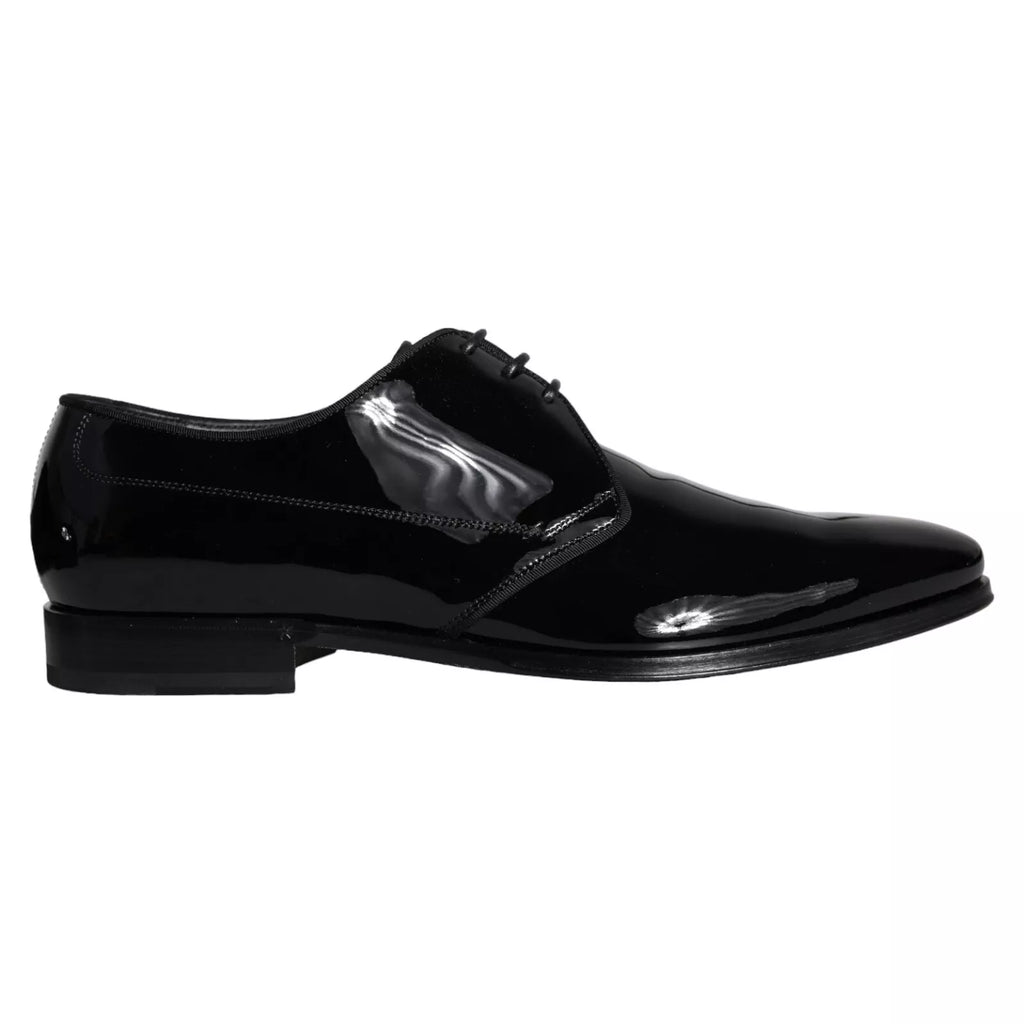 Herren-Derby-Schuhe aus schwarzem Kalbsleder