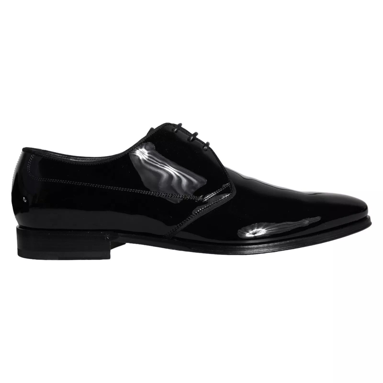 Herren-Derby-Schuhe aus schwarzem Kalbsleder