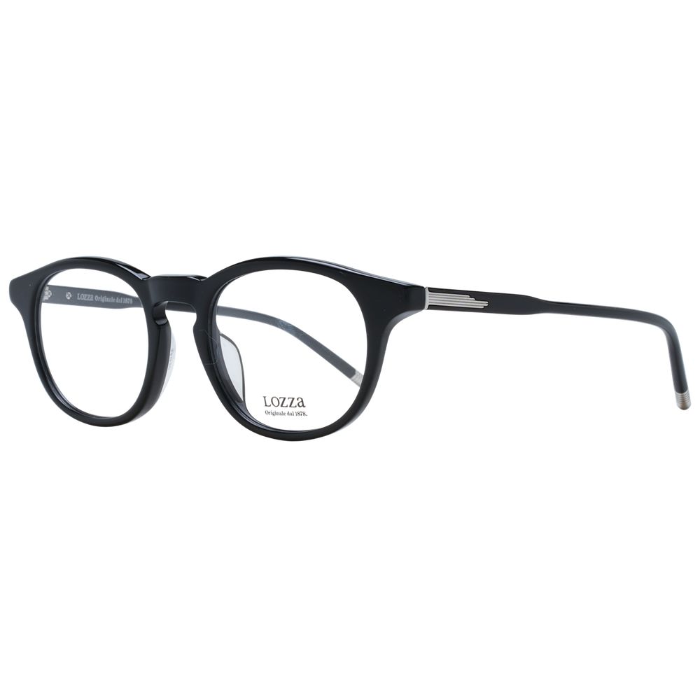 Brille aus schwarzem Acetat und Kunststoff