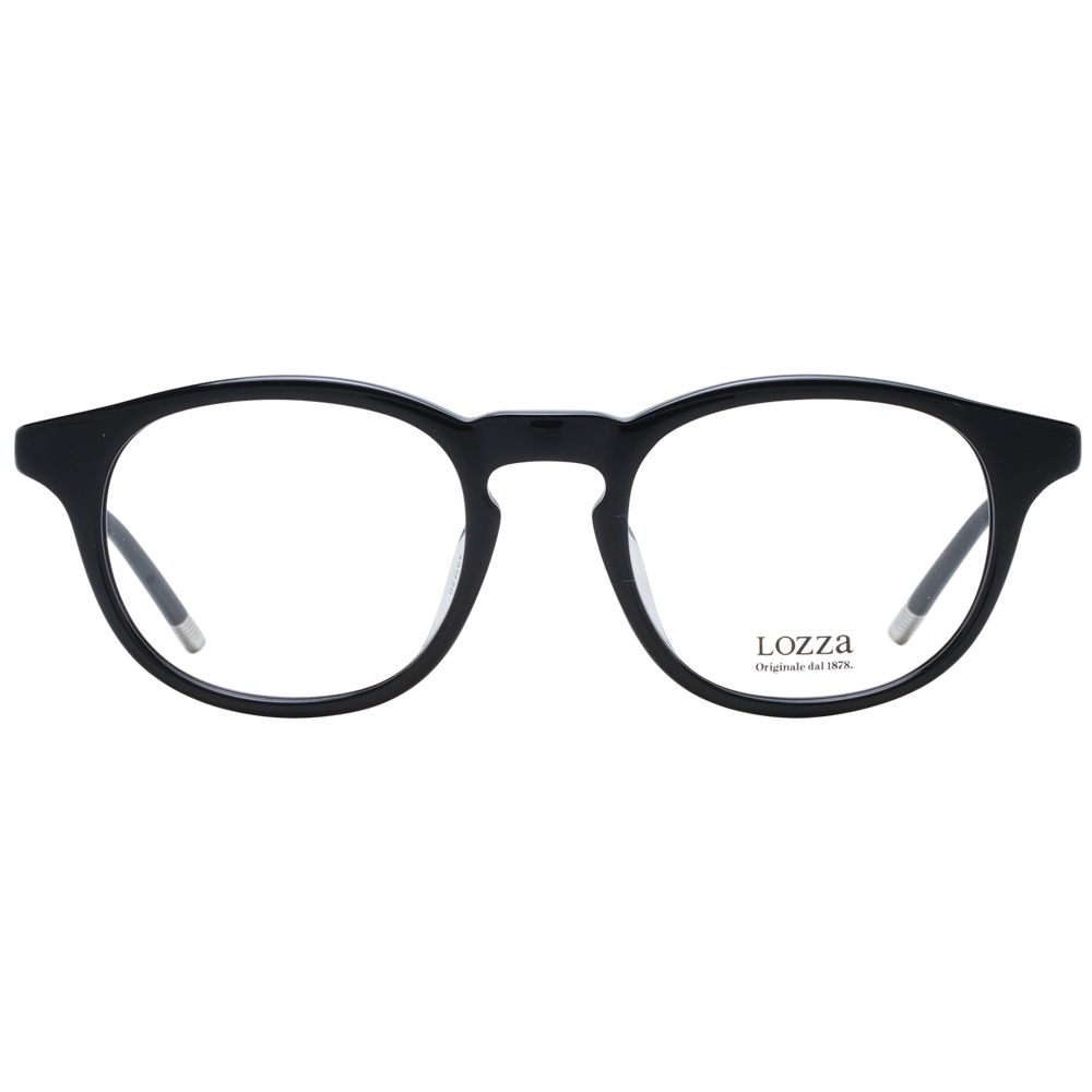 Brille aus schwarzem Acetat und Kunststoff