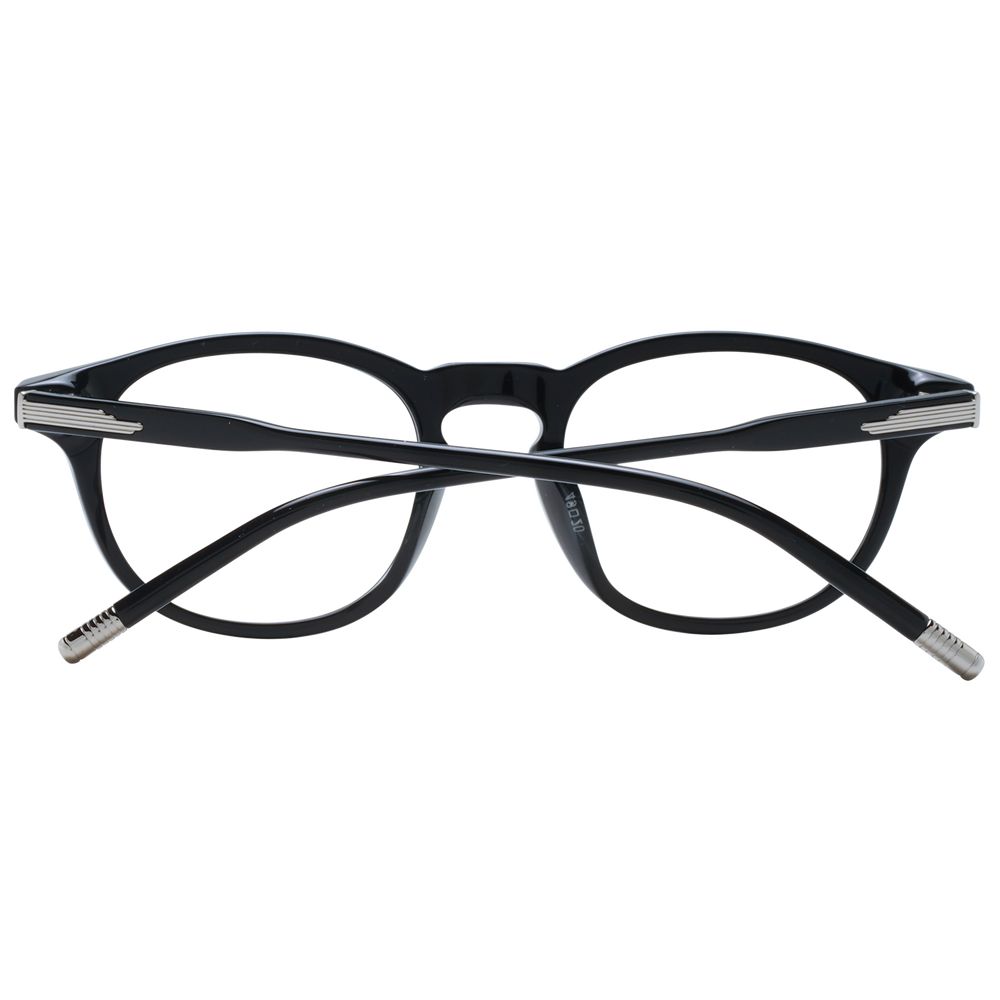 Brille aus schwarzem Acetat und Kunststoff