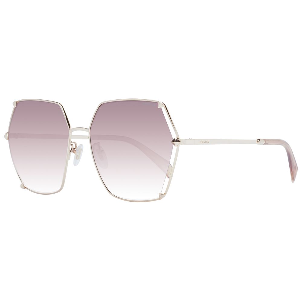 Sonnenbrille aus Roségold-Metall