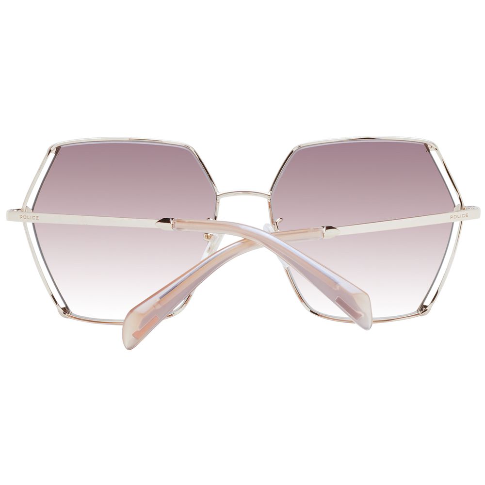Sonnenbrille aus Roségold-Metall