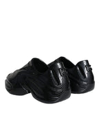 Black Foiled Rubber Toy Low Top Men Sneakers Shoes