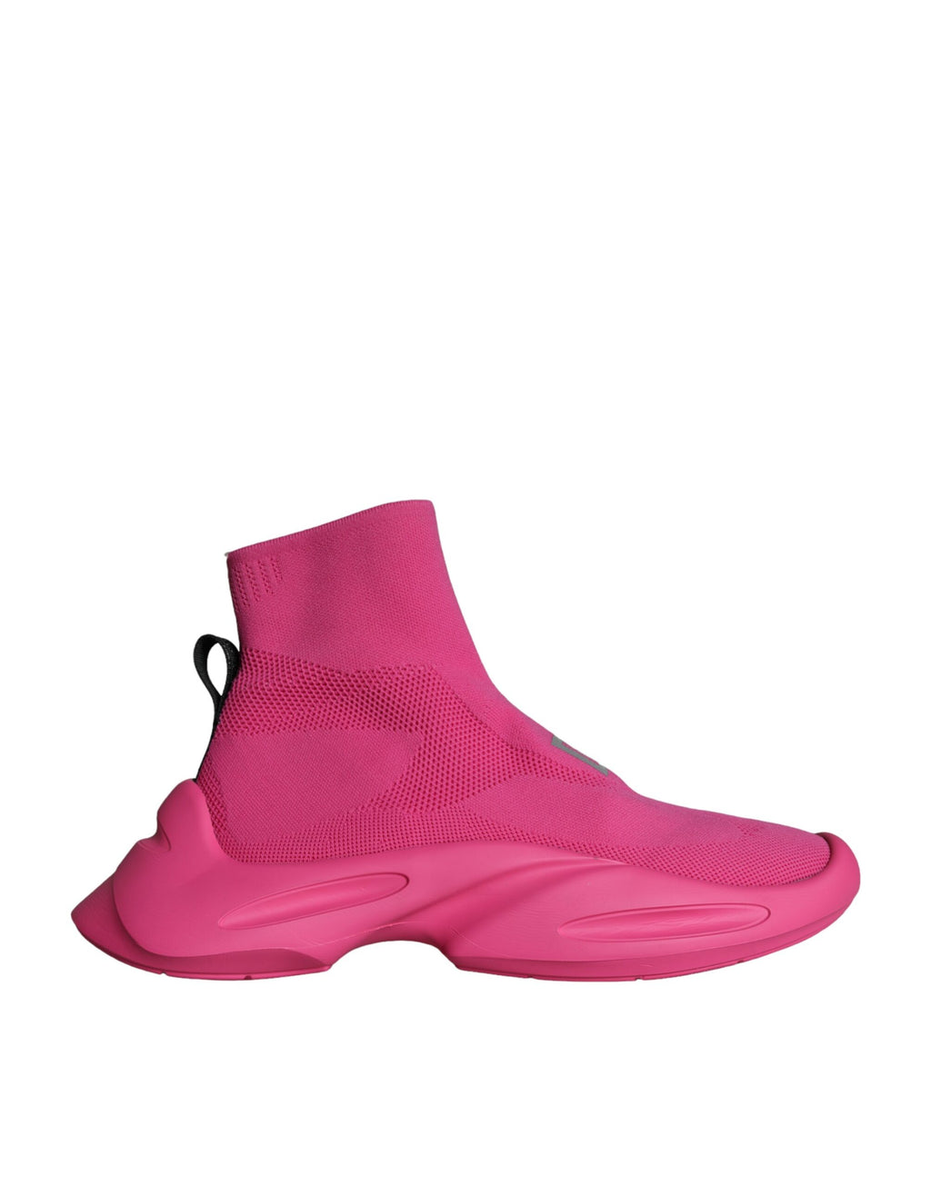 Pinkfarbene Socken-Sneaker mit Logo-Print zum Reinschlüpfen