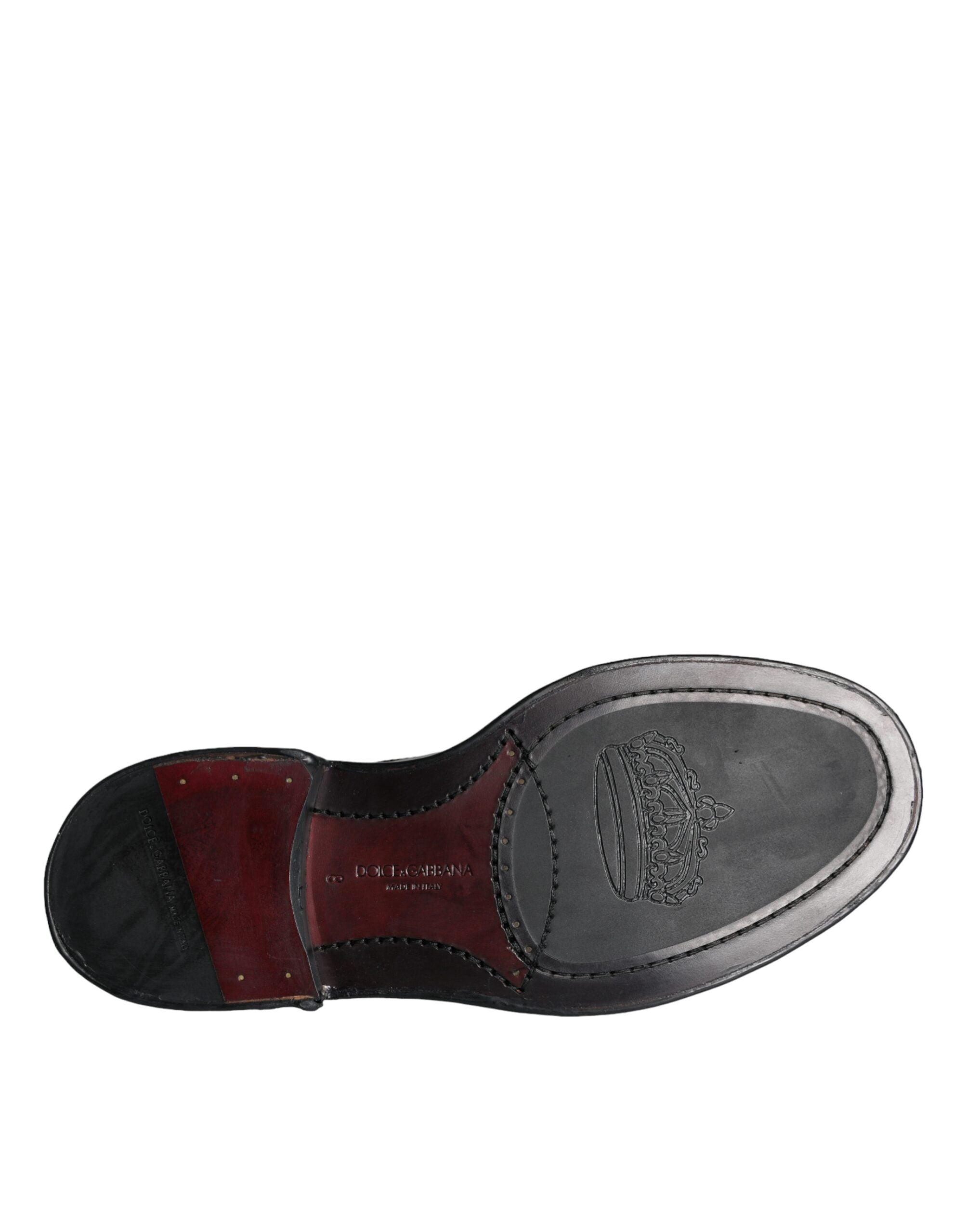 Schwarze Leder Oxford Wingtip Business Herrenschuhe