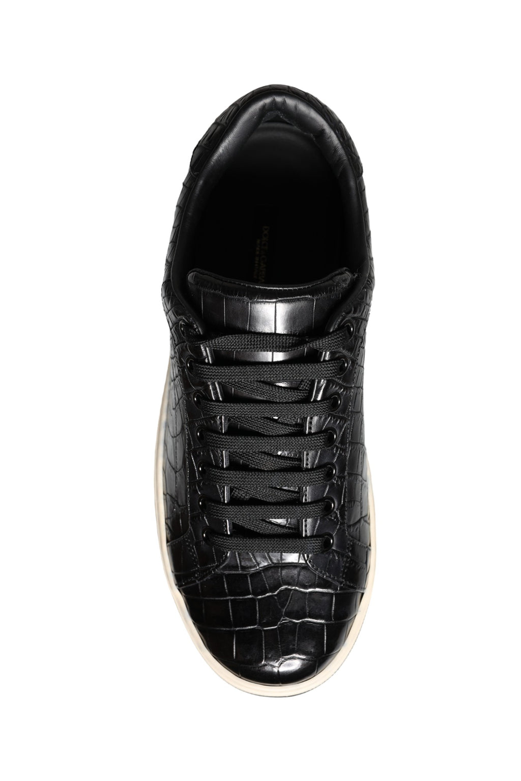 Herren-Sneaker aus schwarzem Leder, halbhoch