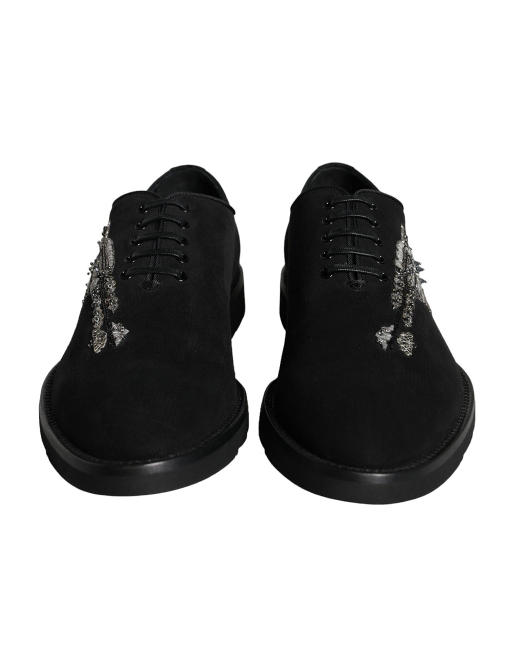 Black Suede Sicilia Schnürschuhe
