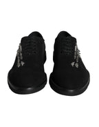 Black Suede Sicilia Schnürschuhe