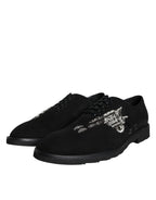 Black Suede Sicilia Schnürschuhe