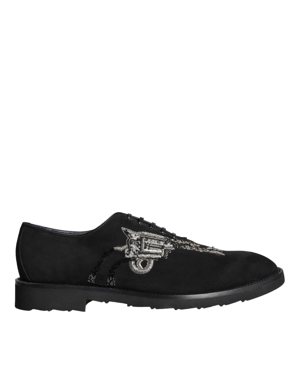 Black Suede Sicilia Schnürschuhe