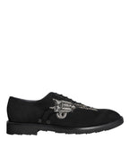 Black Suede Sicilia Schnürschuhe