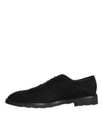 Black Suede Sicilia Schnürschuhe