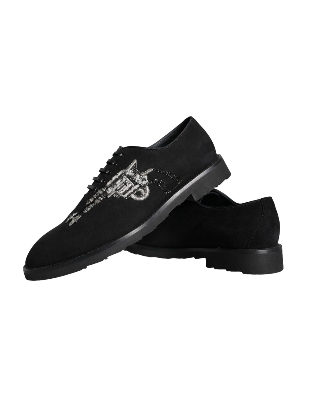 Black Suede Sicilia Schnürschuhe