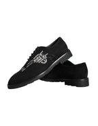 Black Suede Sicilia Schnürschuhe