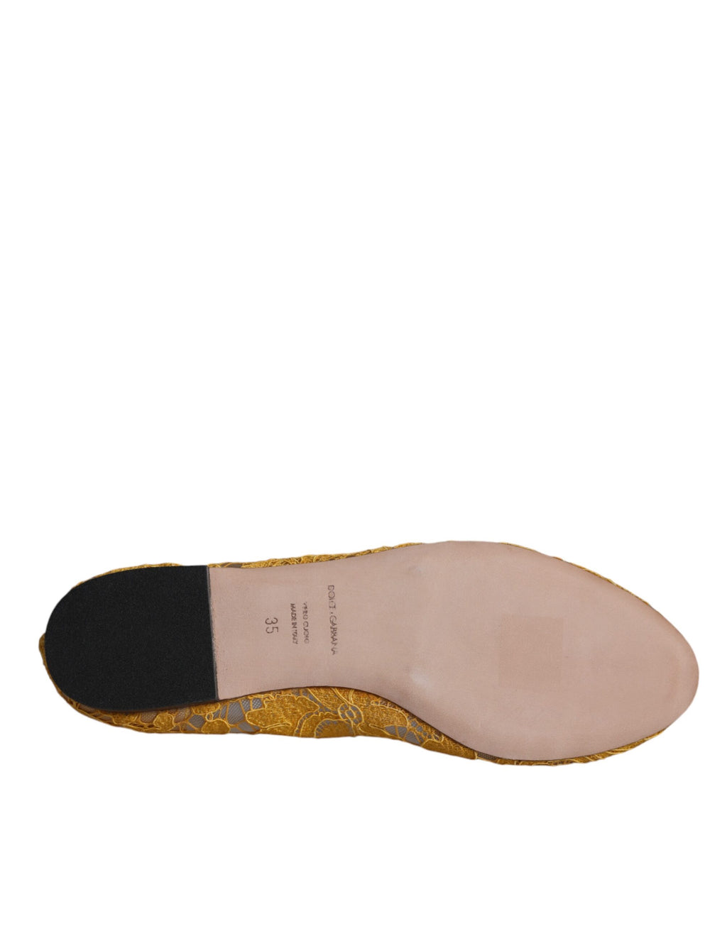 Senfgelbe Spitze Kristall Ballerinas Loafer Schuhe