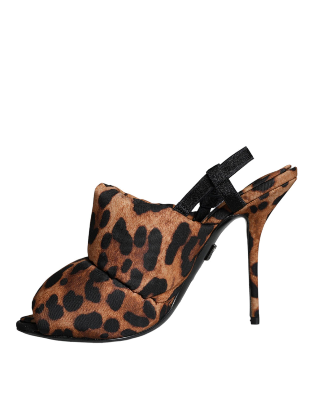 Braune Leopard Keira Slingback-Sandalen