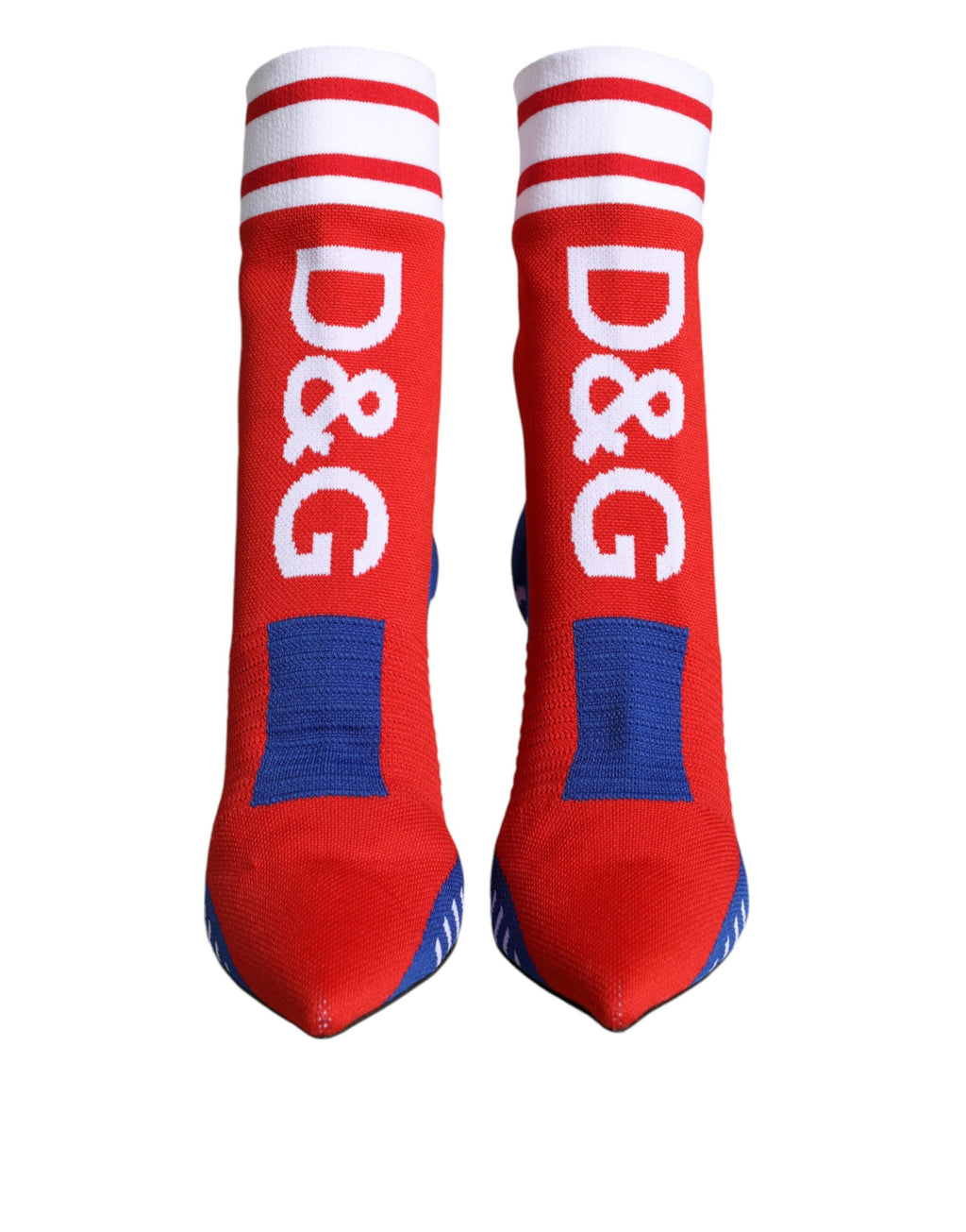 Red Blue Stretch Socken Style Stiefeletten Logo Schuhe