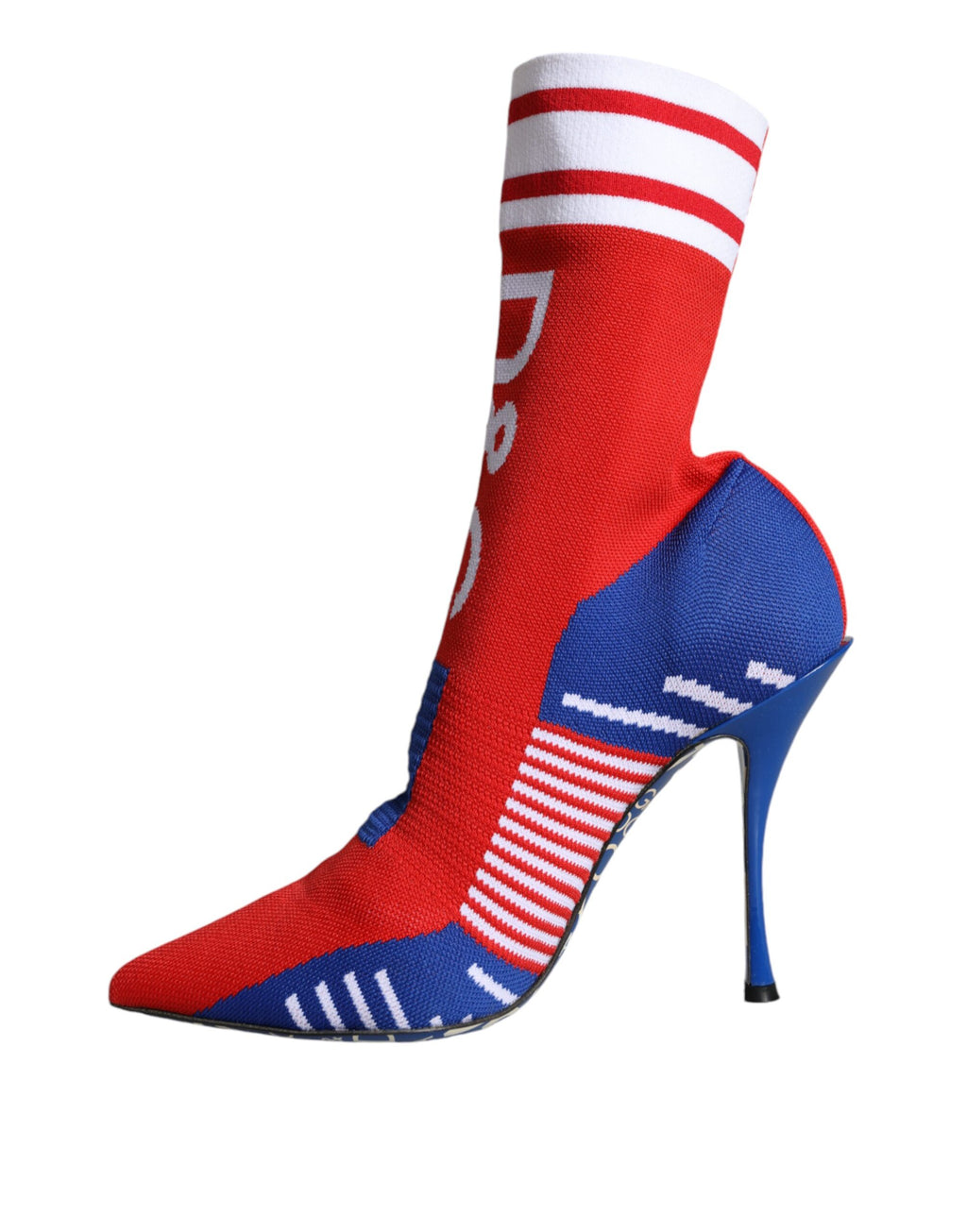Red Blue Stretch Socken Style Stiefeletten Logo Schuhe