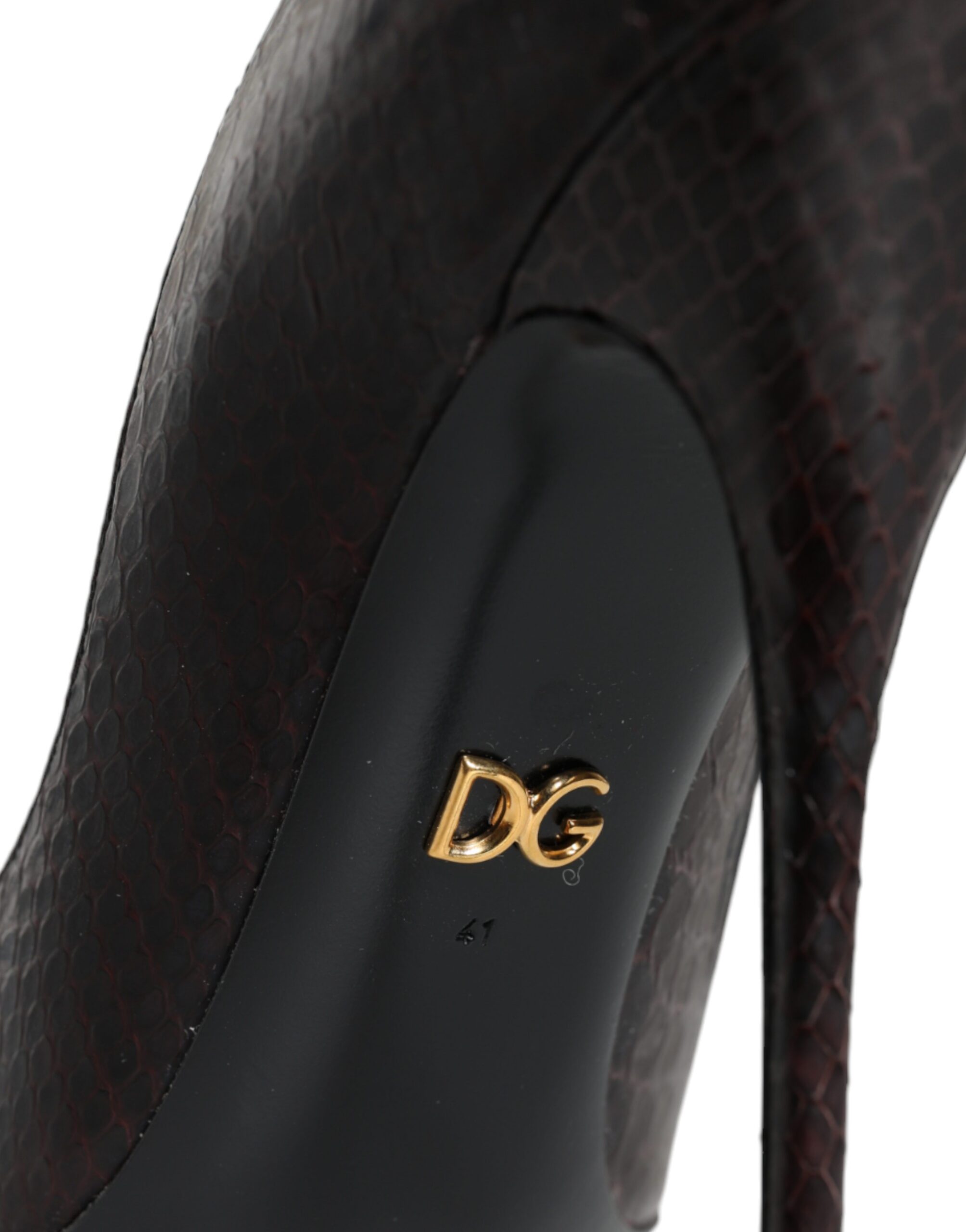 Mehrfarbige Exotic Leather Heels Pumps Schuhe