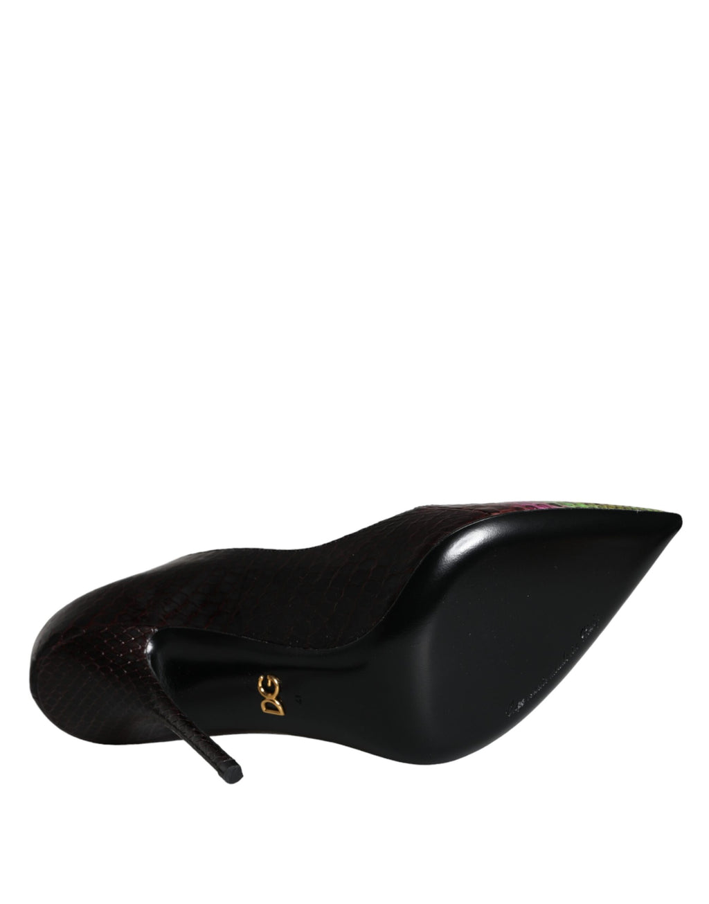 Mehrfarbige Exotic Leather Heels Pumps Schuhe