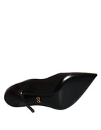 Mehrfarbige Exotic Leather Heels Pumps Schuhe