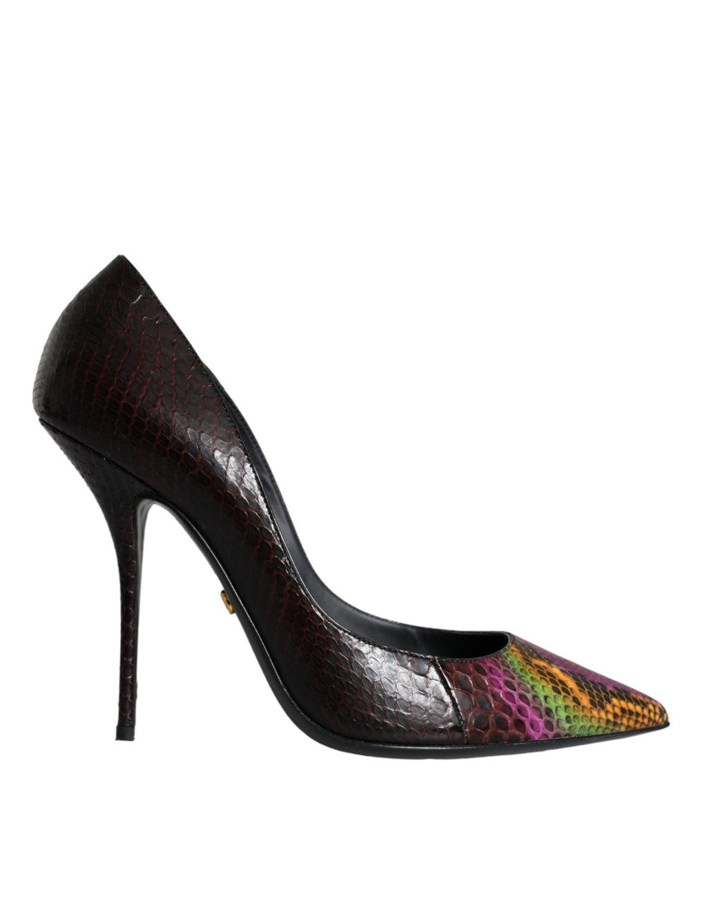 Mehrfarbige Exotic Leather Heels Pumps Schuhe