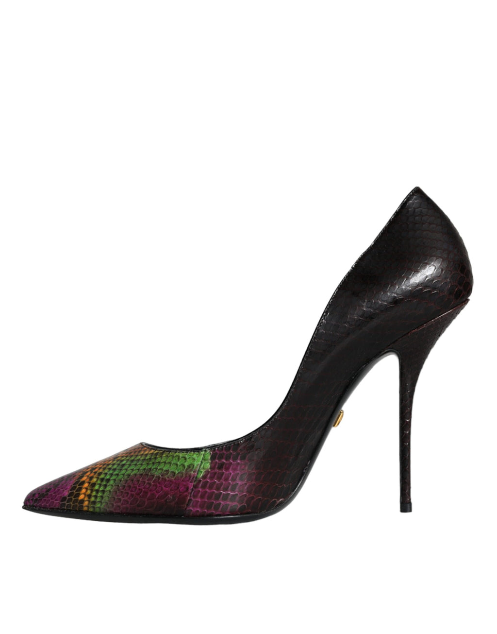 Mehrfarbige Exotic Leather Heels Pumps Schuhe