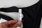 Schwarzes Nylon Bademode Strandmode Bikinihose