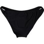 Schwarzes Nylon Bademode Strandmode Bikinihose