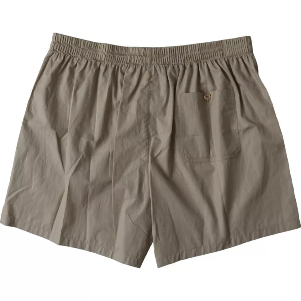 Brown Cotton Regular Boxershorts Unterwäsche