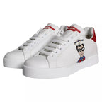Portofino Sneakers aus Kalbsnappaleder mit weißem Aufnäher