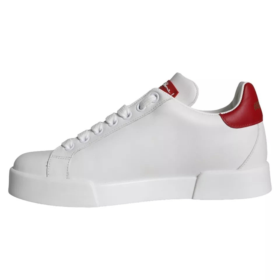 Portofino Sneakers aus Kalbsnappaleder mit weißem Aufnäher