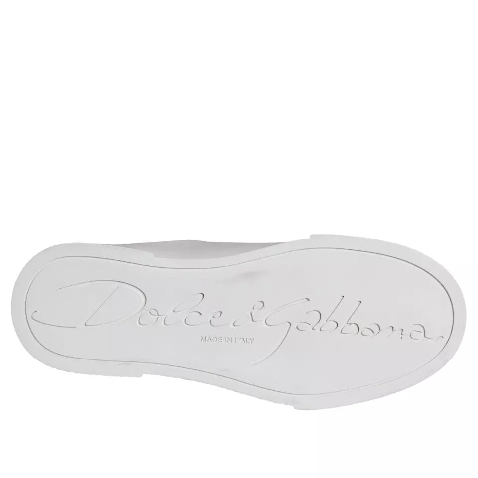 Portofino Sneakers aus Kalbsnappaleder mit weißem Aufnäher