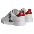 Portofino Sneakers aus Kalbsnappaleder mit weißem Aufnäher