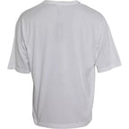 T-shirt girocollo manica corta in cotone bianco
