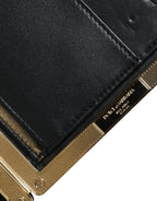 Clutch-Abendtasche mit mehrfarbigem Blumenmuster und Goldrahmen