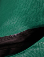 Grüne Lederhandtasche Clutch Mini Geldbörse Tablet-Hülle