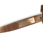 Mehrfarbige Holz-Kristall-Messingrahmen Sonnenbrille mit handbemaltem Blumenmuster
