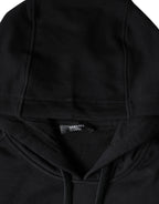 Schwarzer Medusa-Print Hoodie Pullover Sweatshirt