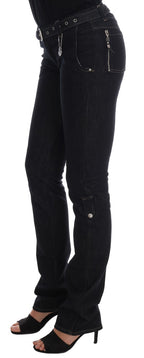 Blaue Slim-Fit Stretchjeans aus Baumwolle