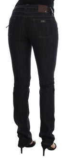 Blaue Slim-Fit Stretchjeans aus Baumwolle