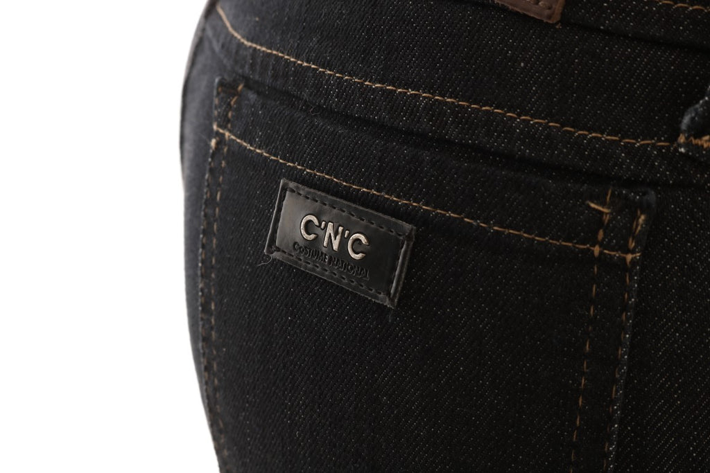 Blaue Slim-Fit Stretchjeans aus Baumwolle