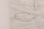 Weiße Slim Jeans aus Baumwollstretch