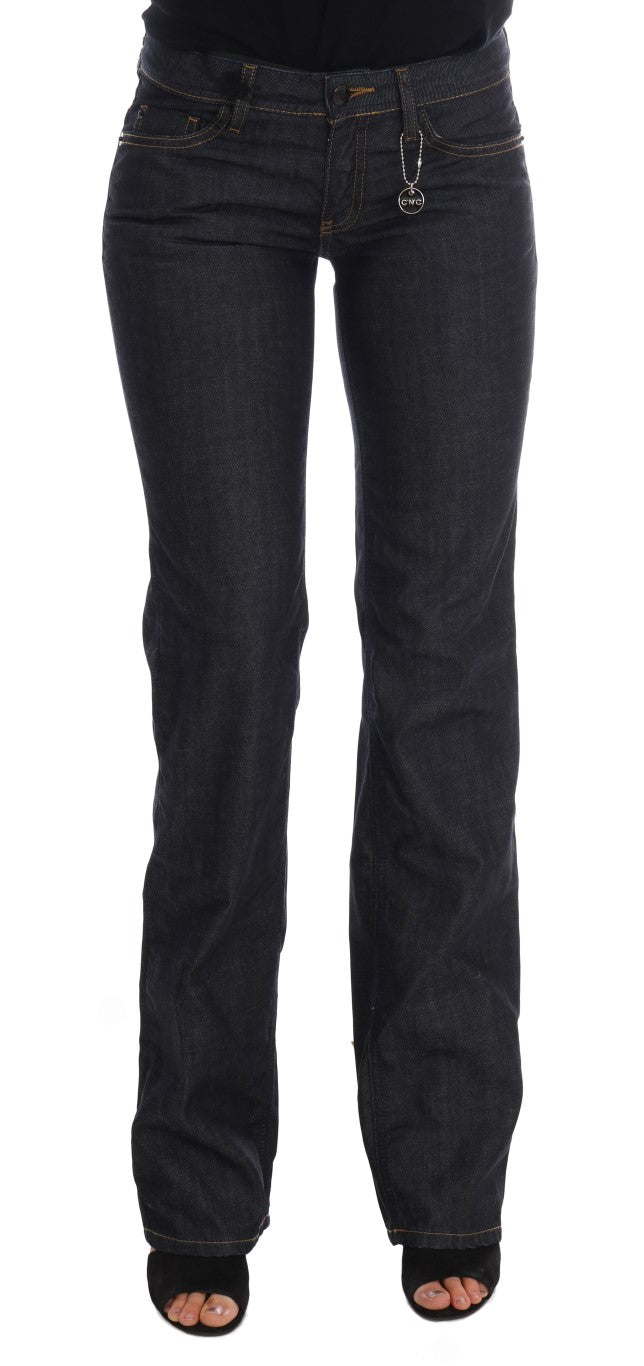 Dunkelblaue Baumwoll-Jeans im Classic Fit