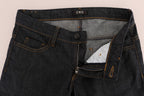 Dunkelblaue Baumwoll-Jeans im Classic Fit