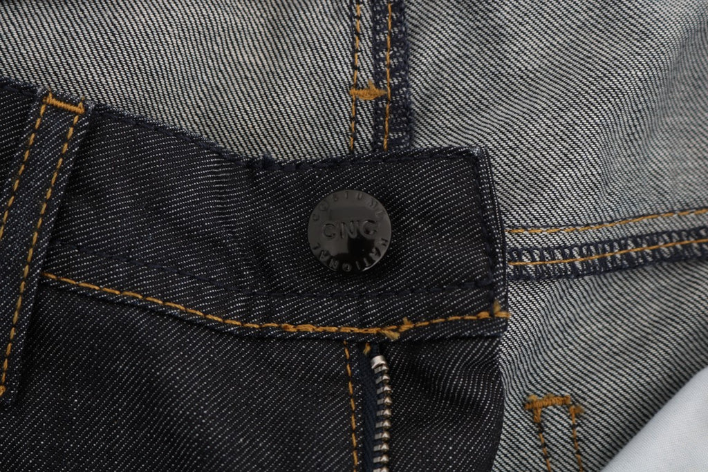 Dunkelblaue Baumwoll-Jeans im Classic Fit