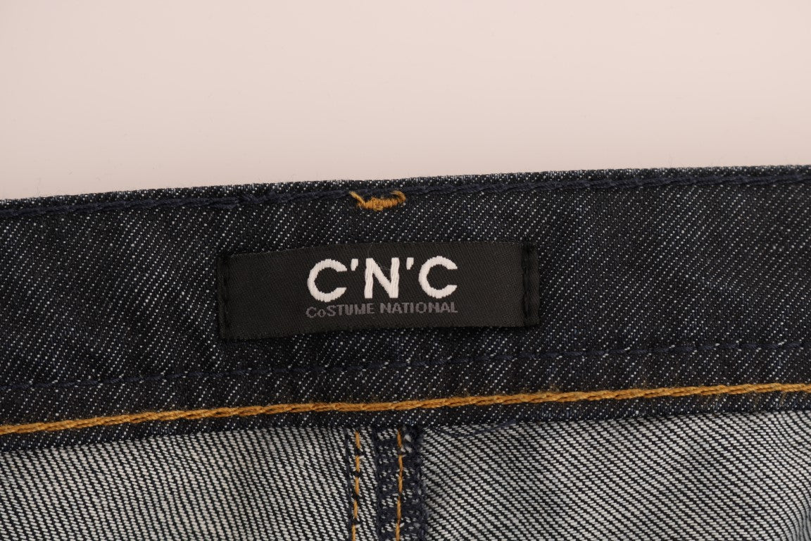 Dunkelblaue Baumwoll-Jeans im Classic Fit