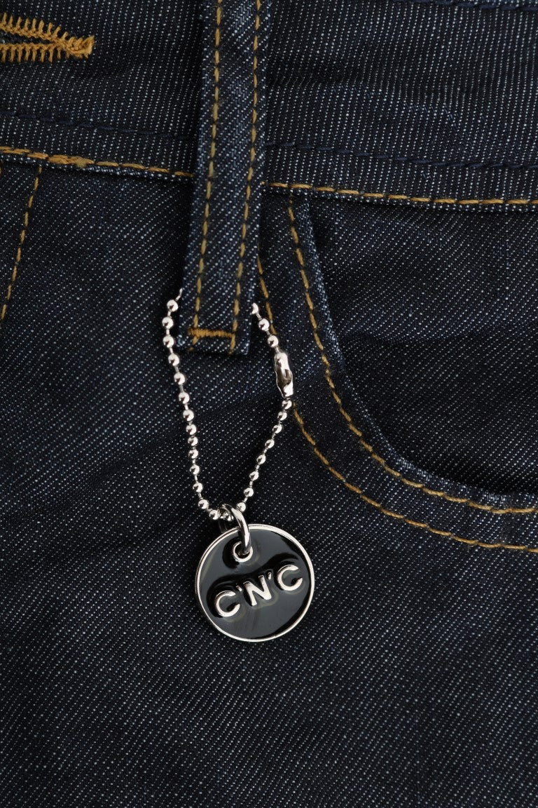 Dunkelblaue Baumwoll-Jeans im Classic Fit